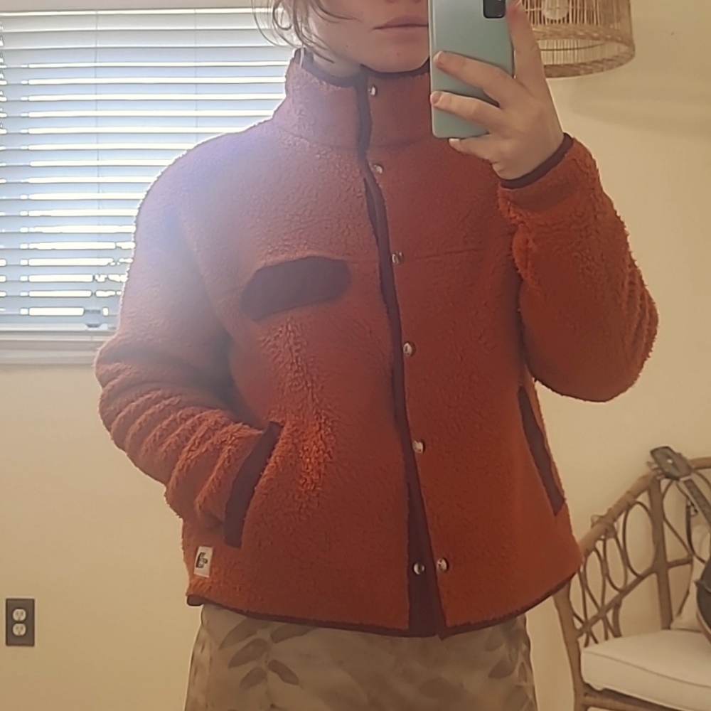 TNF Cragmont cropped sherpa jacket